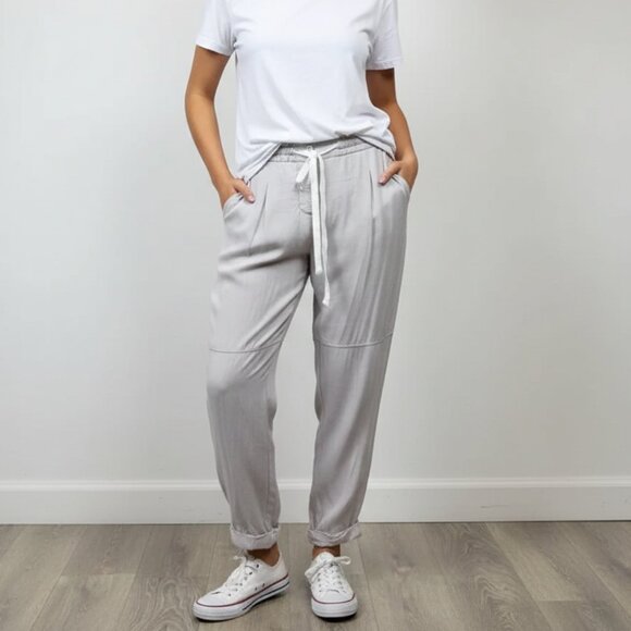 Aritzia  Wilfred Marais pants Silk High rise waist Straight Leg grey Size XXS - Picture 1 of 16